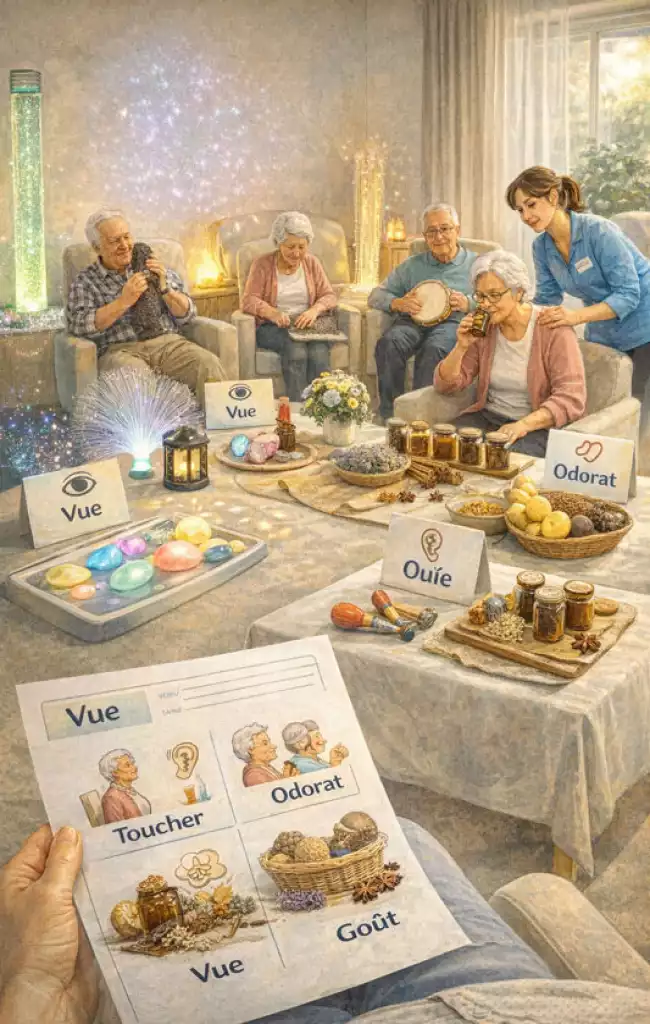 Parcours de stimulation sensorielle