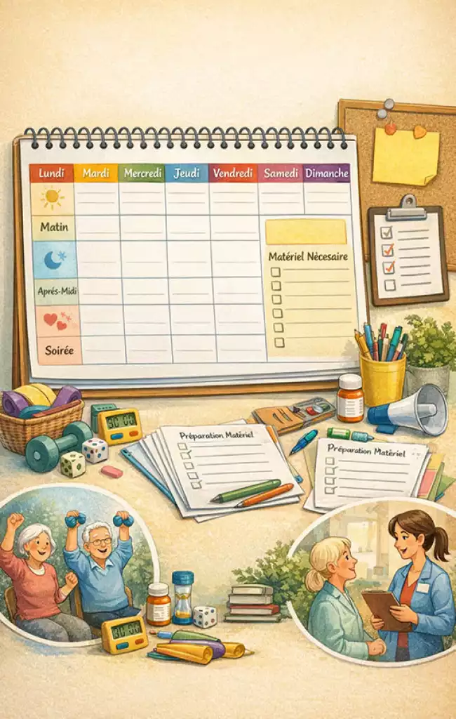 Planning hebdomadaire personnalisable